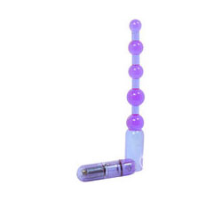 Ready 4 Action Vibrating Anal Beads Waterproof 7 Inch Lavender